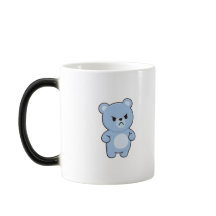 Oso Enojado Estilo Kawaii Mínimo