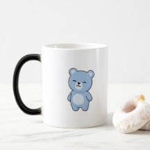 Oso Feliz Estilo Kawaii Mínimo