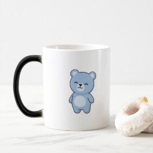 Taza Mágica Oso Feliz Estilo Kawaii Mínimo