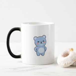 Taza Mágica Oso Orgulloso Estilo Kawaii Mínimo