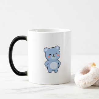 Taza Mágica Oso Orgulloso Estilo Kawaii Mínimo