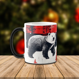 Taza Mágica Oso Polar de Búfalo Rojo