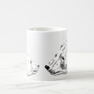 Taza Mágica Oso Polar y café Café Mug Wildlife Art Mug