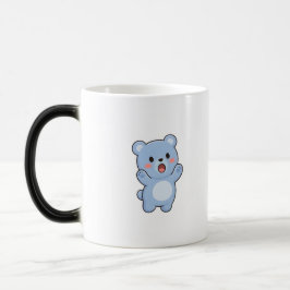 Taza Mágica Oso Sorprendido Estilo Kawaii Mínimo