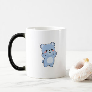 Taza Mágica Oso Tímido Estilo Kawaii Mínimo
