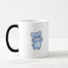 Taza Mágica Oso Tímido Estilo Kawaii Mínimo