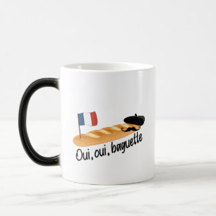 Taza Mágica Oui Oui Baguette - Comida francesa divertida
