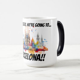 Taza Mágica Pack your bags Barcelona