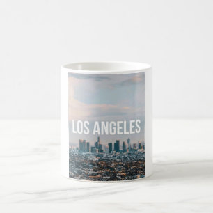Taza Mágica Paisaje urbano retro de Los Ángeles Estética Ciuda