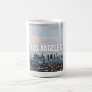Taza Mágica Paisaje urbano retro de Los Ángeles Estética Ciuda