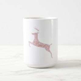 Taza Mágica Palabra de reno Arte Rudolph Blixem Cometa Cupido