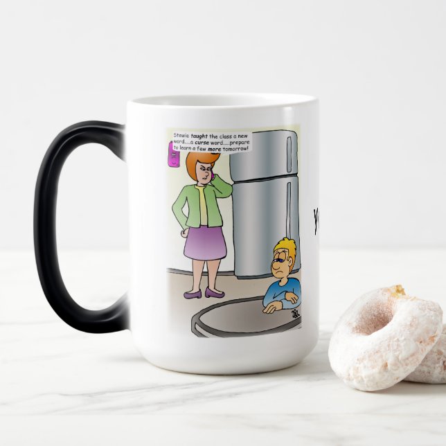 Taza Mágica Palabras traviesas (Con donut)