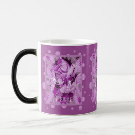 Taza Mágica Paloma De Paz Celta Textos En Tonos Lilac