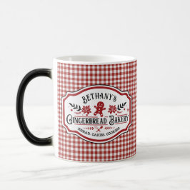Taza Mágica Panadería Red Gingham Gingerbread
