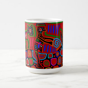 Taza Mágica Panamá Mola - Salven a un caballo montando un vaqu