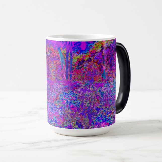Taza Mágica Panorama Psicodélico Impresionista Púrpura (Anverso derecho)