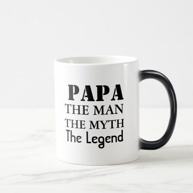 Taza Mágica PAPÁ el hombre el mito la leyenda - (Derecha)