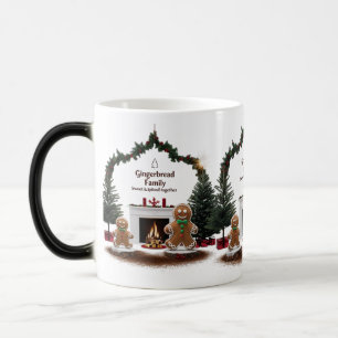 Taza Mágica Pareja de pan de jengibre de chimenea mágica Color