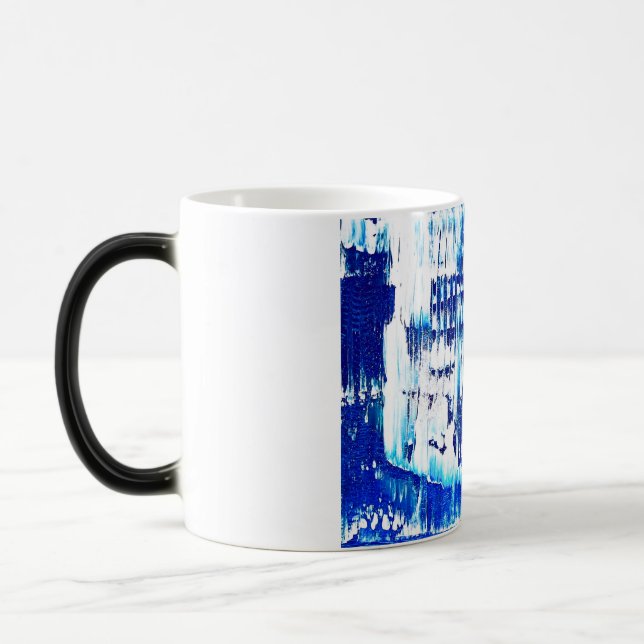 Taza Mágica Paro de impresión de pintura abstracta original (Izquierda)