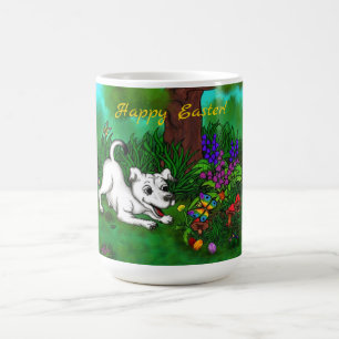 Taza Mágica Pascua - Capo de cachorro y mariposa