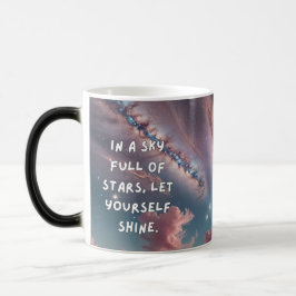 Taza Mágica Pastel Galaxy Stars Magic Mug - Brillo Brillante