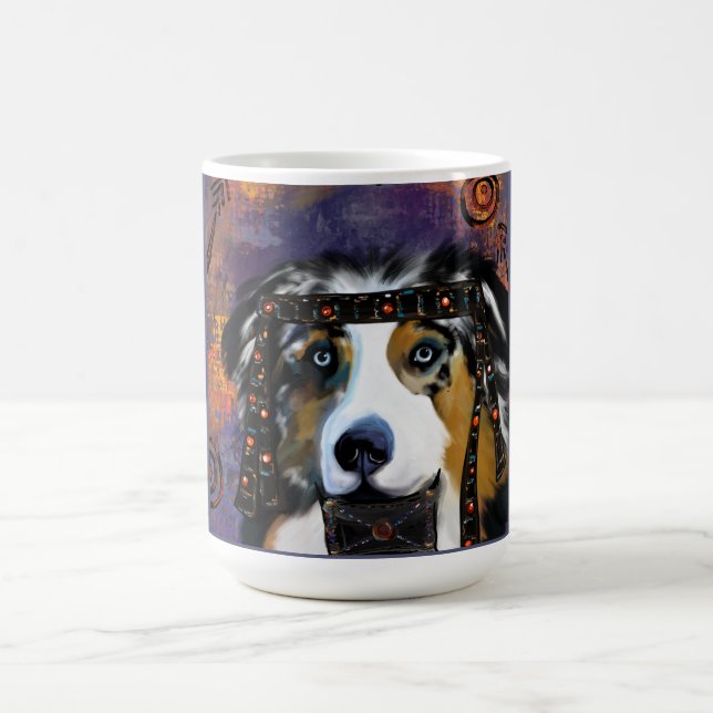 TAZA MÁGICA PASTOR AUSTRALIANO (Centro)