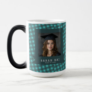 Taza Mágica Patrón Azteca Colorido de Graduación
