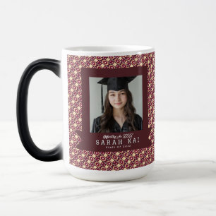 Taza Mágica Patrón Azteca Negrita Graduación Nieta