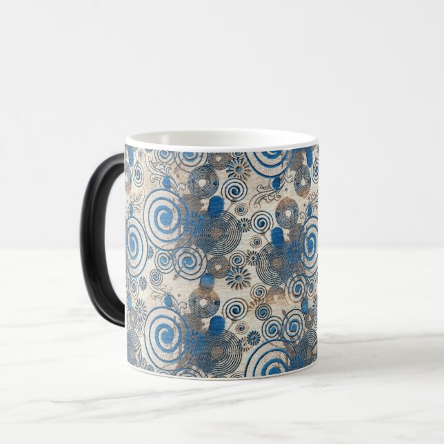 Taza Mágica Patrón de alambre azul (Anverso izquierdo)