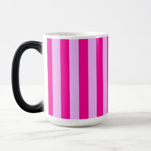 Taza Mágica Patrón de banda rosa y magenta