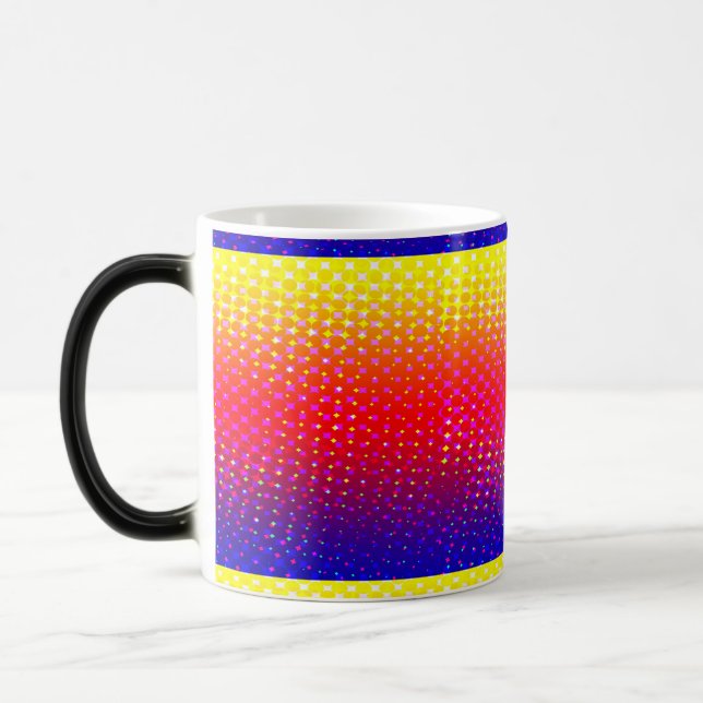 Taza Mágica Patrón de espuma arco iris (Izquierda)