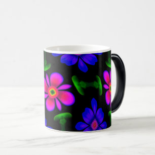 Taza Mágica Patrón de flores rosas adorables
