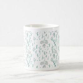 Taza Mágica Patrón de flores silvestres