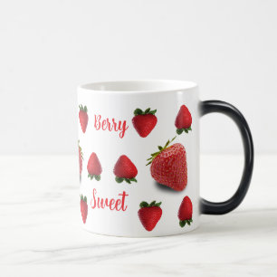 Taza Mágica Patrón de fresa dulce personalizado