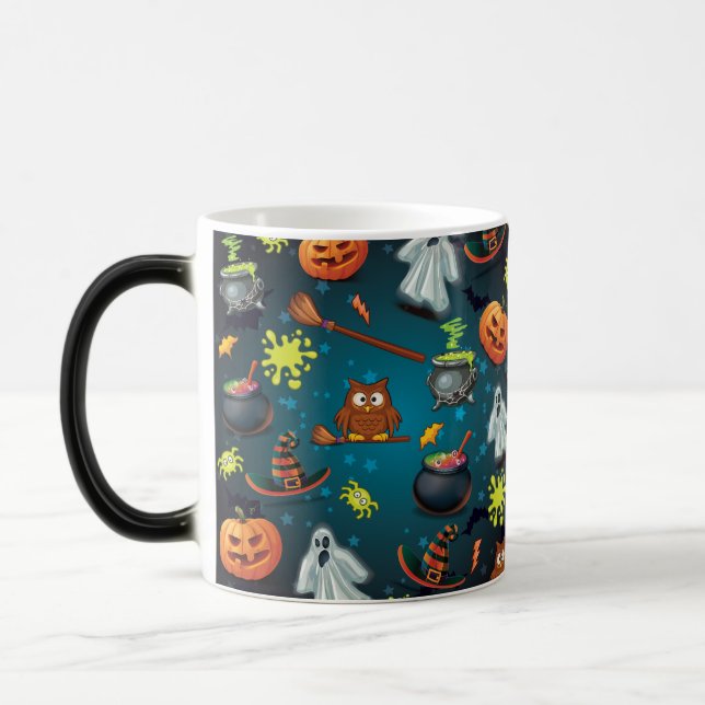 Taza Mágica Patrón de Halloween (Izquierda)