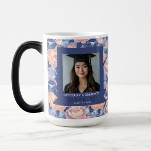 Taza Mágica Patrón de Rosa Clásico Clase Graduada De