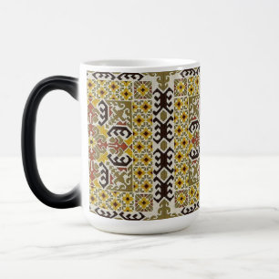 Taza Mágica Patrón Étnico Árabe Intrincado Vintage