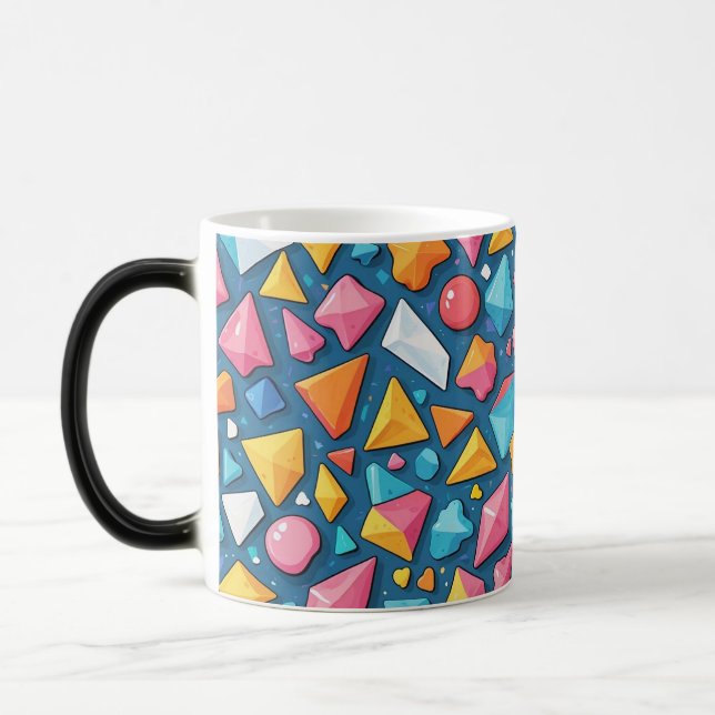 Taza Mágica Patrón geométrico abstracto 16 - Café Mug (Izquierda)
