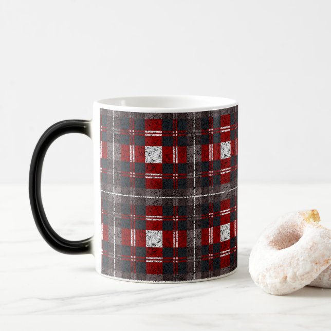 Taza Mágica Patrón minimalista moderno (Con donut)