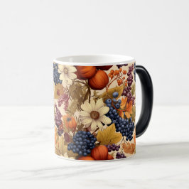 Taza Mágica Patrón sin foco de la cosecha otoñal de frutas