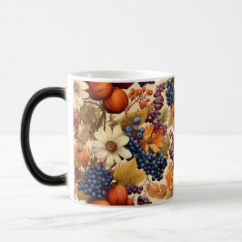Taza Mágica Patrón sin foco de la cosecha otoñal de frutas