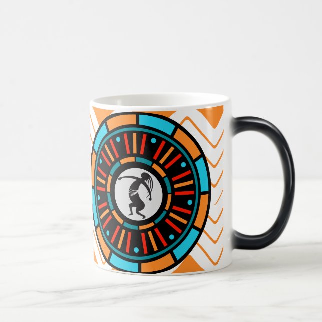 Taza Mágica Patrón Suroeste Café Kokopelli (Derecha)