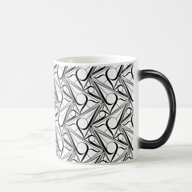 Taza Mágica Patrón triangular con círculo (Derecha)