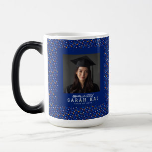 Taza Mágica Patrón Tribal Colorido Graduado Universitario