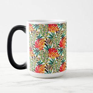 Taza Mágica Patrón tropical brillante