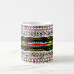 Taza Mágica Patrones tribales aztecas coloridos lindos