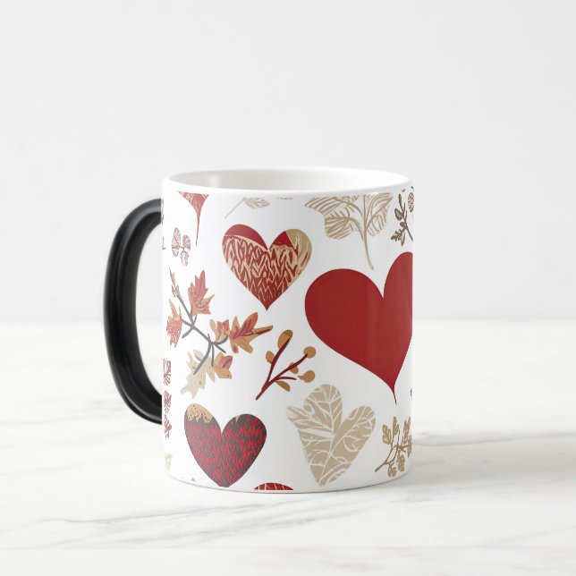 Taza Mágica pattern valentines day (Anverso izquierdo)