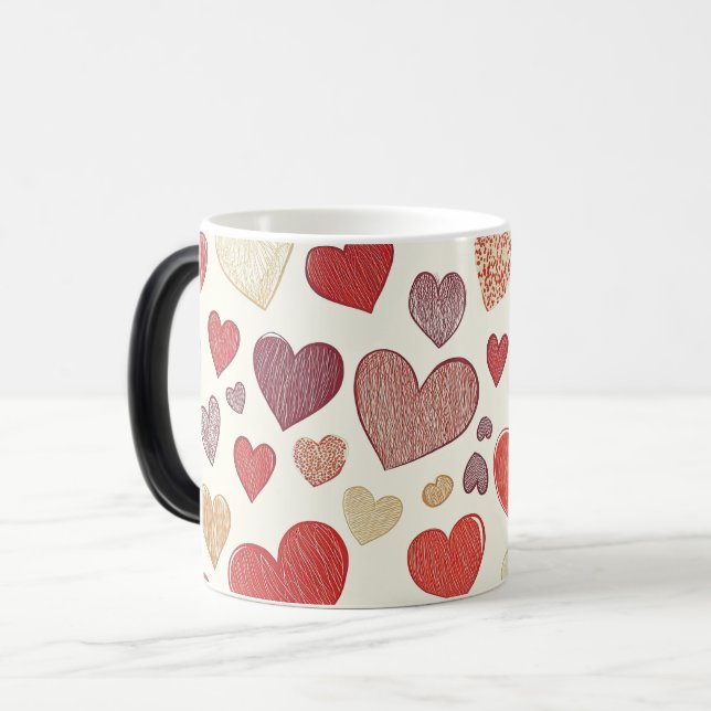 Taza Mágica pattern valentines day (Anverso izquierdo)