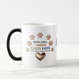 Taza Mágica Paws silenciosos, amor fuerte - Papel dorado Subió