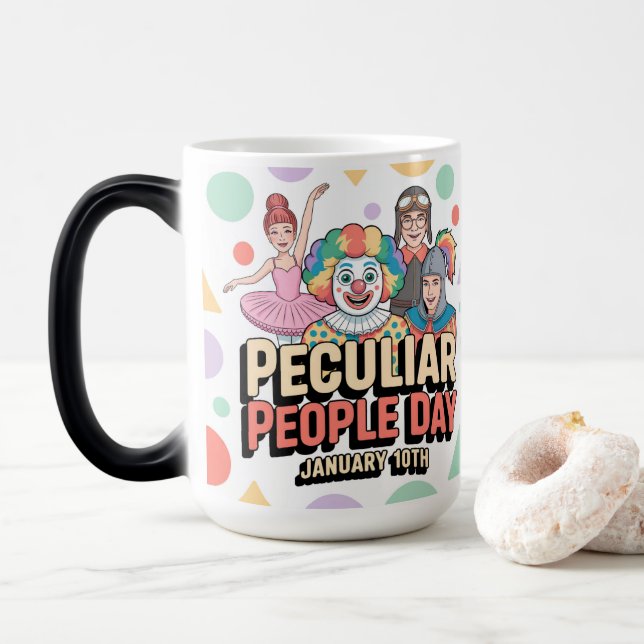 Taza Mágica  Peculiar People Day Morphing Mug (Con donut)